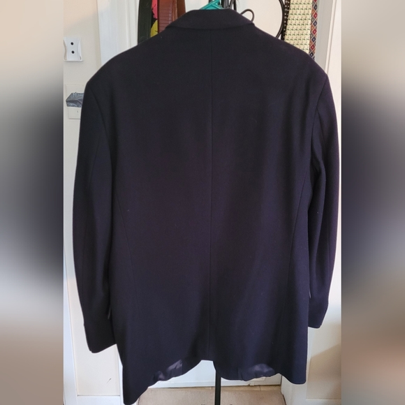 Giorgio Sappini Navy Blue Wool & Cashmere Suit Jacket - Picture 8 of 9